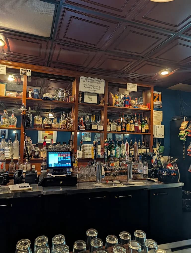 Behind the bar